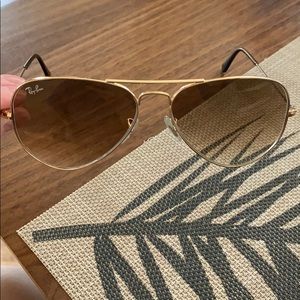 Ray Ban Gradient Aviator Sunglasses